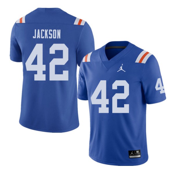 Jordan Brand Men #42 Jaylin Jackson Florida Gators Throwback Alternate College Football Jersey